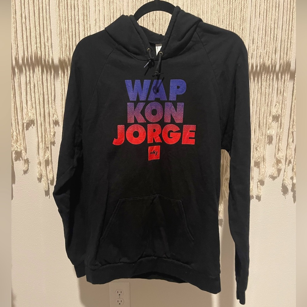 WKJ Wap Kon Jorge Haitian Quote Hoodie Size L UNISEX